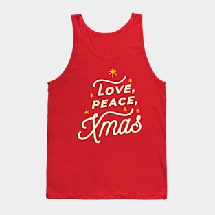 Love peace christmas Tank Top